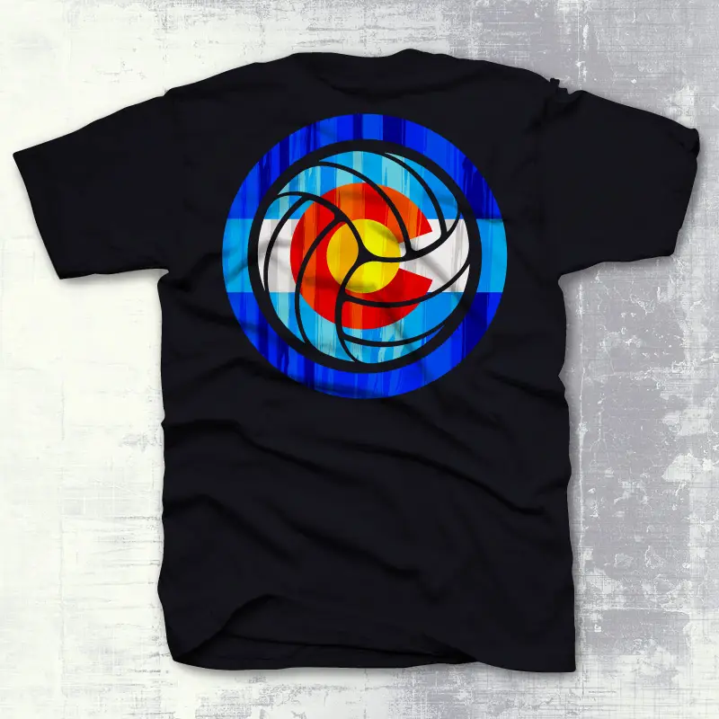 Colorado Flage Volleyball Shirt Design