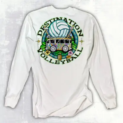 Destination Volleyball Long Sleeve Shirt Design