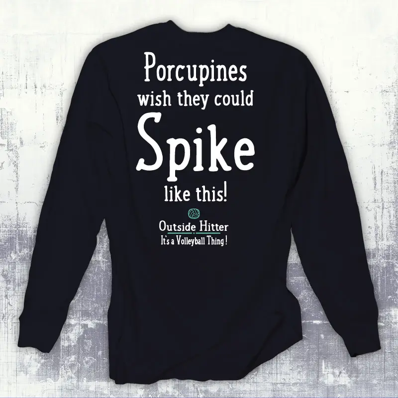 Outside Hitter Long Sleeve Volleyball Shirt Spikes