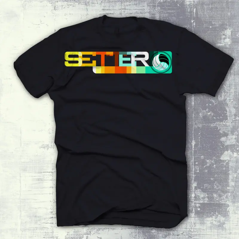 Volleyball Setter T Shirt Mid Century
