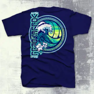 Volleyball Shirts Hibiscus Wave Navy