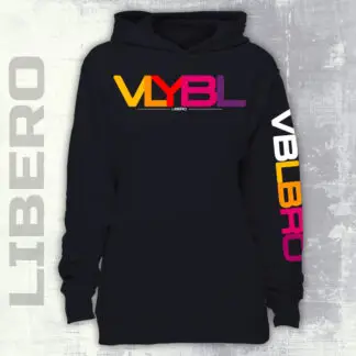 Volleyball Libero Shirt | Hooded Sweatshirt Black